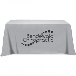 Grey - 3-Sided Custom Table Cover - 4 ft.