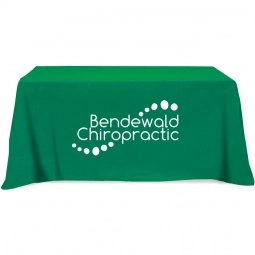 Kelly Green - 3-Sided Custom Table Cover - 4 ft.