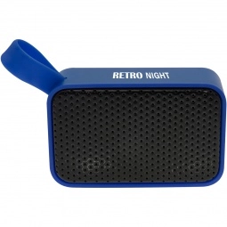 Blue - Portable Bluetooth Custom Speaker w/ Finger Loop