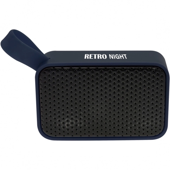 Navy Blue - Portable Bluetooth Custom Speaker w/ Finger Loop