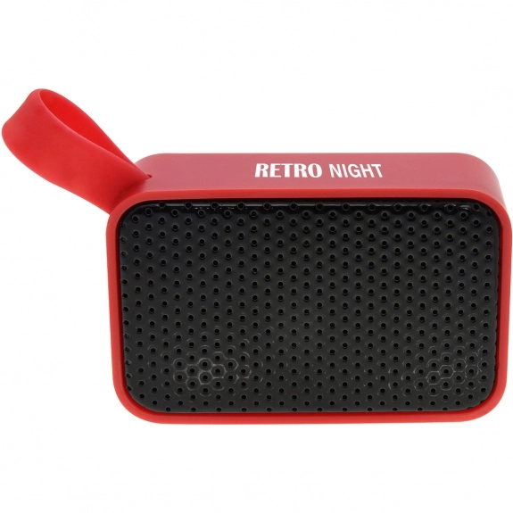 Red - Portable Bluetooth Custom Speaker w/ Finger Loop