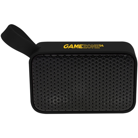 Black Portable Bluetooth Custom Speaker w/ Finger Loop