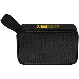 Black Portable Bluetooth Custom Speaker w/ Finger Loop