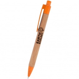 Orange Bamboo Harvest Promotional Pen