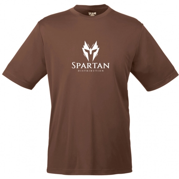 Team 365 Zone Performance Custom T-Shirt - Men's - Sport Dark Brown