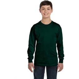 Front Gildan Heavy Cotton Custom Youth Long Sleeve T-Shirt - Colors