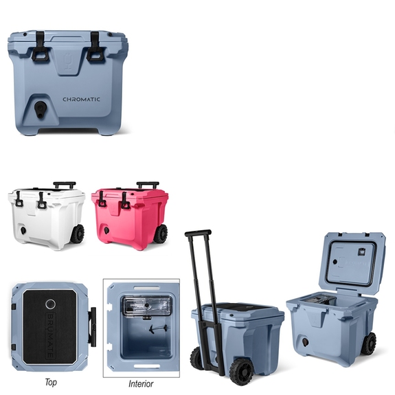 BruMate Brutank Custom Branded Rolling Cooler - 35 qt.