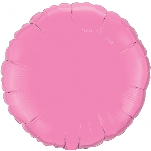 Rose Printed Round Microfoil Valved Balloons - 18"