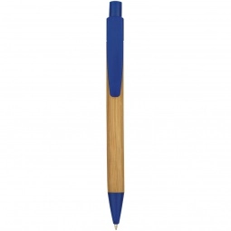 Natural/Blue Panda Promotional Pen