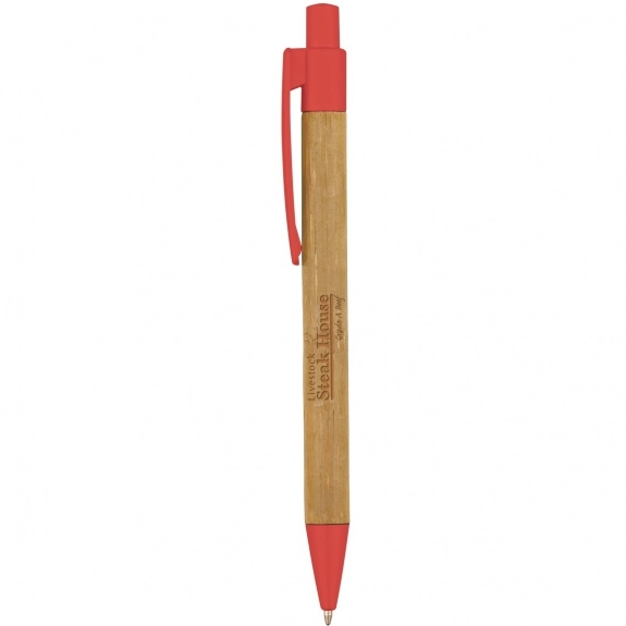 Natural/Red Panda Promotional Pen