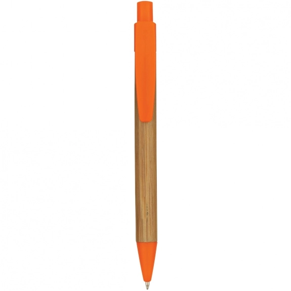 Natural/Orange Panda Promotional Pen
