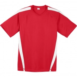 True Red/White Sport-Tek Colorblock Competitor Logo T-Shirt
