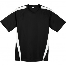 Black/White Sport-Tek Colorblock Competitor Logo T-Shirt