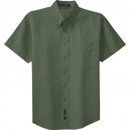 Clover Green Port Authority Short Sleeve Easy Care Custom Shirt 
