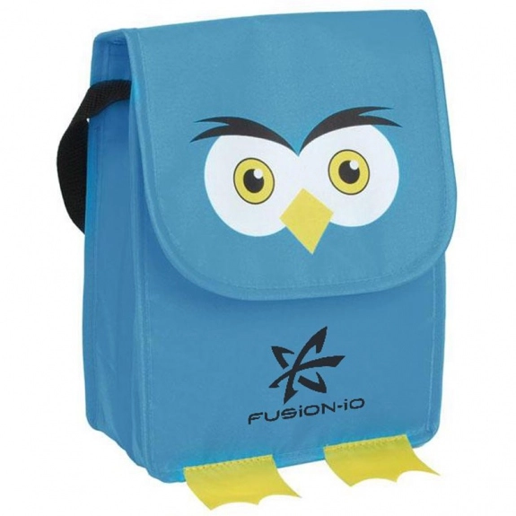Blue Paws & Claws Custom Lunch Bag - Owl