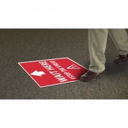 In Use - Full Color Adhesive Floor Custom Graphics - 17" x 23"