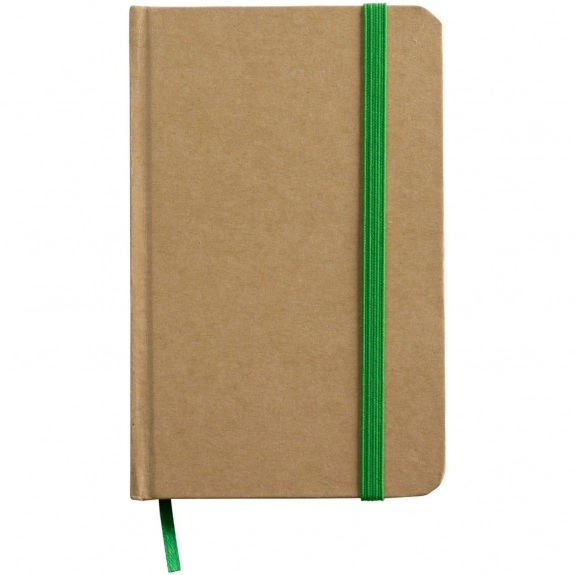 Green Cardboard Custom Journals w/ Ribbon Marker