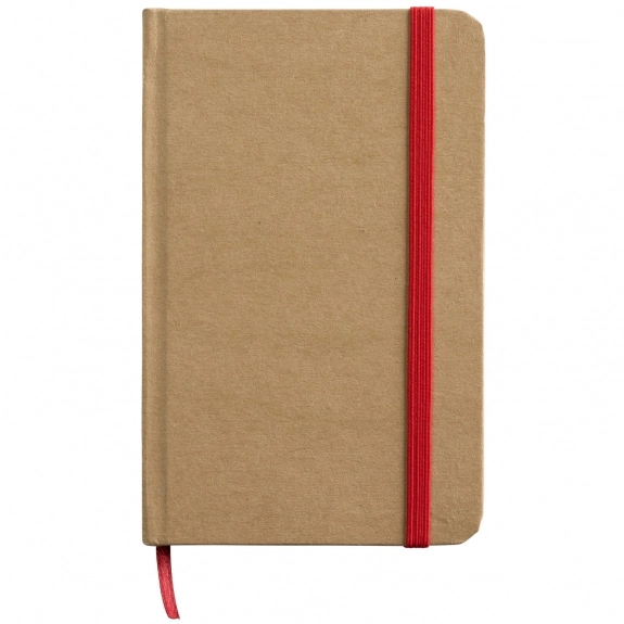 Red Cardboard Custom Journals w/ Ribbon Marker