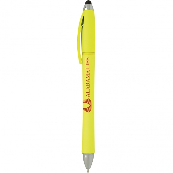 Neon Yellow - Neon 3-in-1 Custom Stylus Pen & Highlighter Combo