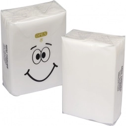 White Full Color Goofy Group Mini Custom Tissue Packets