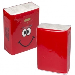 Red Full Color Goofy Group Mini Custom Tissue Packets