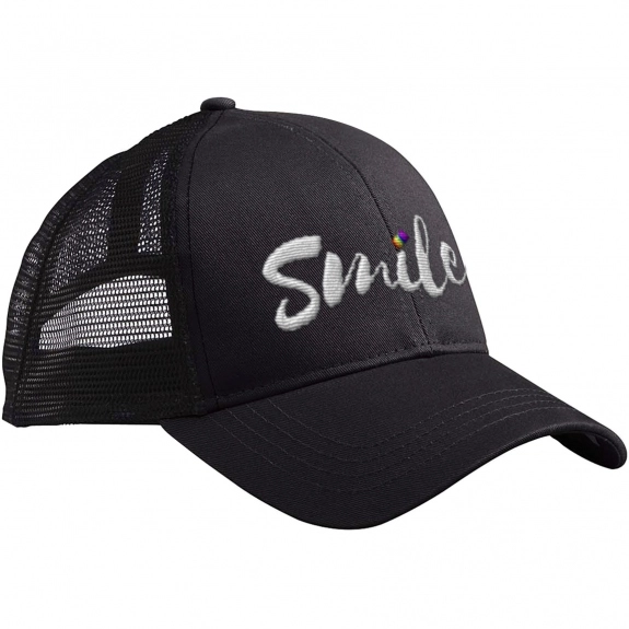 Black Black - Recycled Eco-Friendly Promotional Trucker Hat