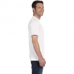 Side Gildan DryBlend 50/50 Logo T-Shirt - White
