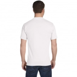 Back Gildan DryBlend 50/50 Logo T-Shirt - White