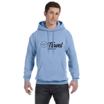 Light Blue - Hanes Ecosmart Custom Hooded Sweatshirt - Unisex