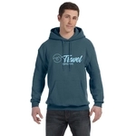 Denim - Hanes Ecosmart Custom Hooded Sweatshirt - Unisex
