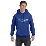 Deep Royal - Hanes Ecosmart Custom Hooded Sweatshirt - Unisex