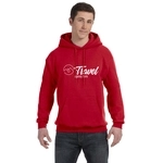 Deep Red - Hanes Ecosmart Custom Hooded Sweatshirt - Unisex