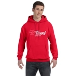 Athletic Red - Hanes Ecosmart Custom Hooded Sweatshirt - Unisex