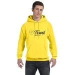 Yellow - Hanes Ecosmart Custom Hooded Sweatshirt - Unisex