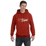 Red Pepper Heather - Hanes Ecosmart Custom Hooded Sweatshirt - Unisex