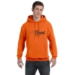 Orange - Hanes Ecosmart Custom Hooded Sweatshirt - Unisex