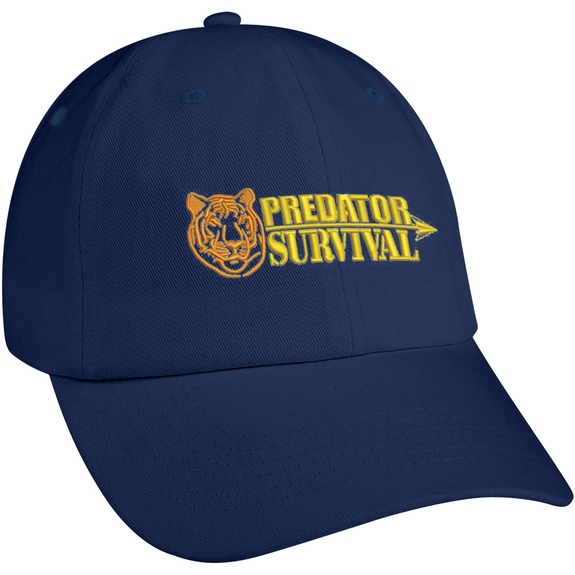 Navy - Washed Cotton Custom Embroidered Cap