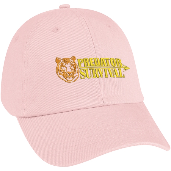 Light pink - Washed Cotton Custom Embroidered Cap