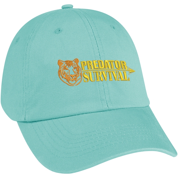 Teal - Washed Cotton Custom Embroidered Cap