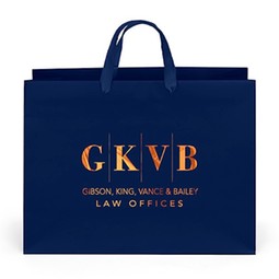 Matte Laminated Finish Shopping Promotional Tote Bag - 16"w x 12"h x 6"d