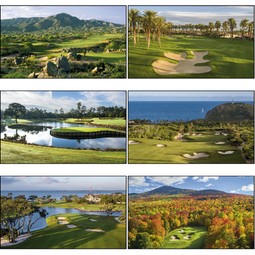 Two Month View Executive Golf Custom Calendar