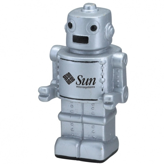 silver Robot Promotional Stress Ball