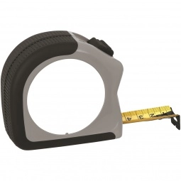 Gray Full Color 25 Foot Gripper Promotional Tape Measure - 25'