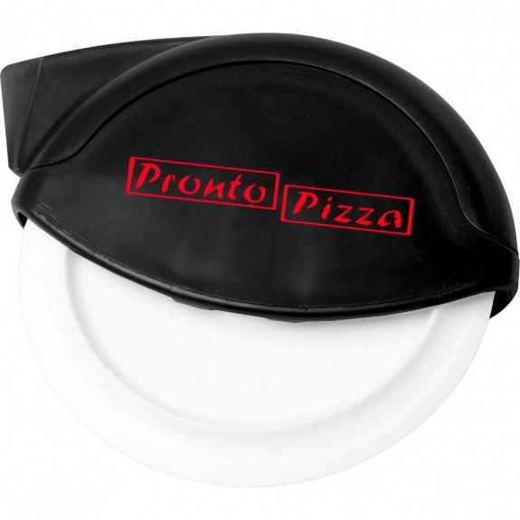 Solid Black Supreme Promotional Pizza Cutter