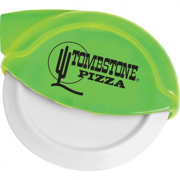 Translucent Lime Supreme Promotional Pizza Cutter