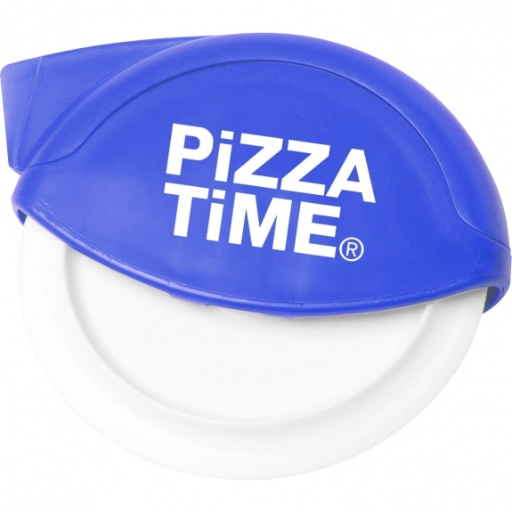 Solid Blue Supreme Promotional Pizza Cutter