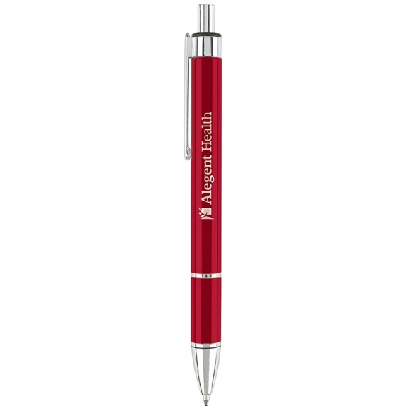 Red Color Block Ballpoint Promo Pen