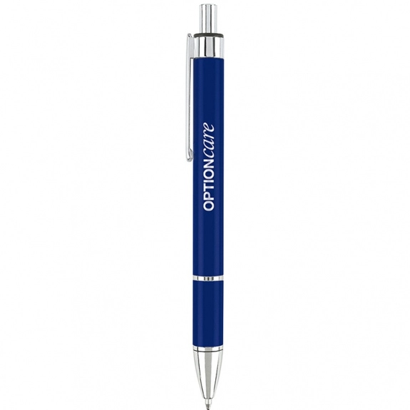 Blue Color Block Ballpoint Promo Pen