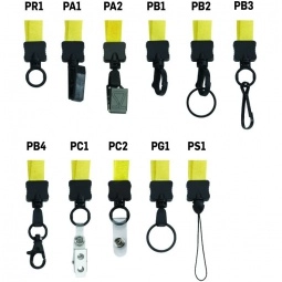 Polyester Dye Sublimated Customized Lanyard Attachment Options