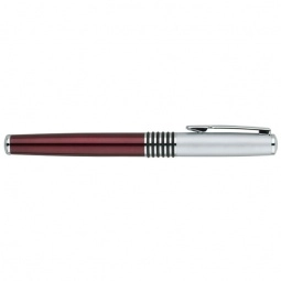 Red Bande Promotional Rollerball Pen w/Rubber Accents